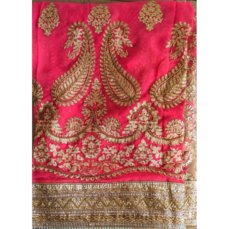 Designer Net Pallu Georgette Saree - Image 2